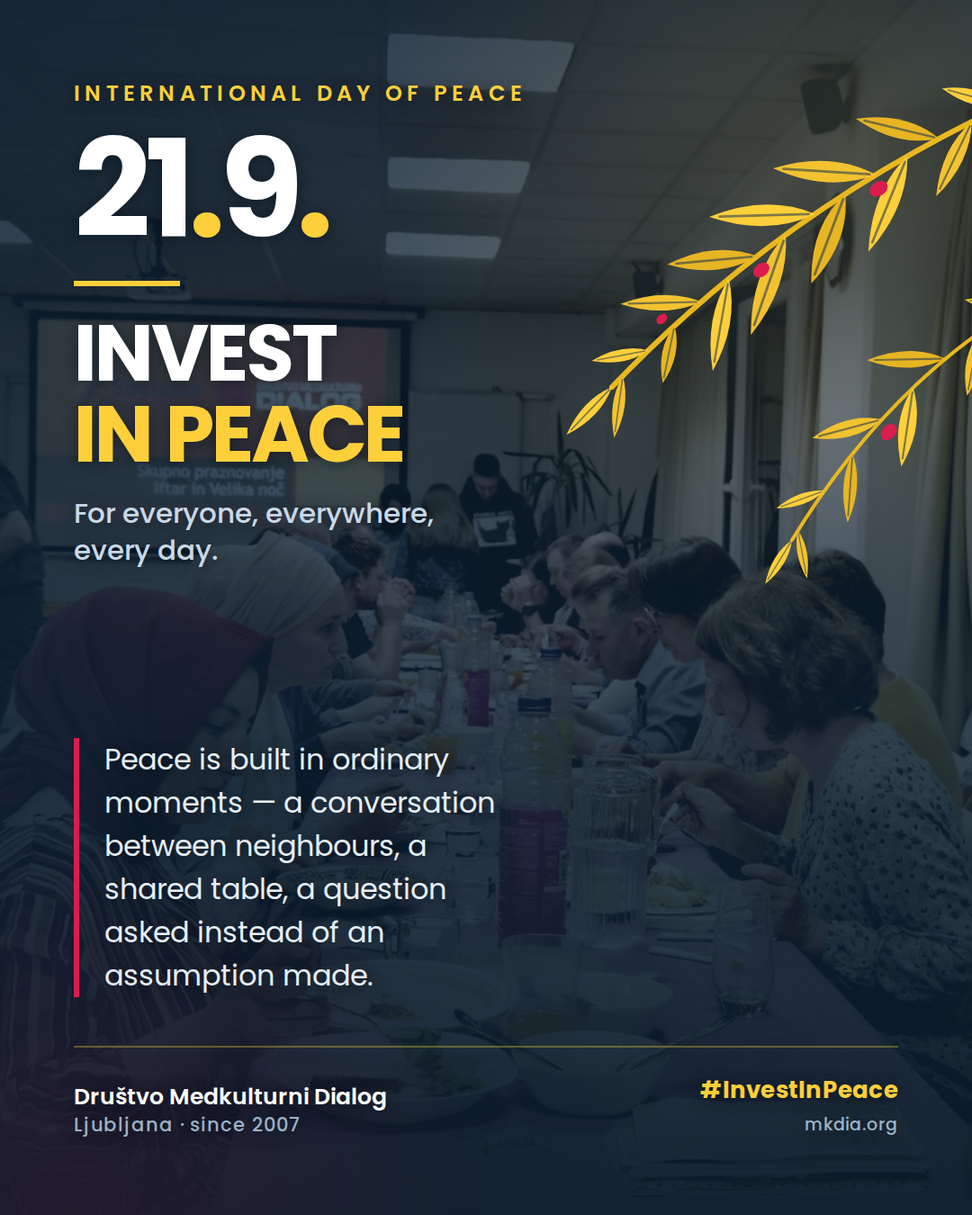 International Day of Peace 2026: Invest in peace — for everyone, everywhere, every day