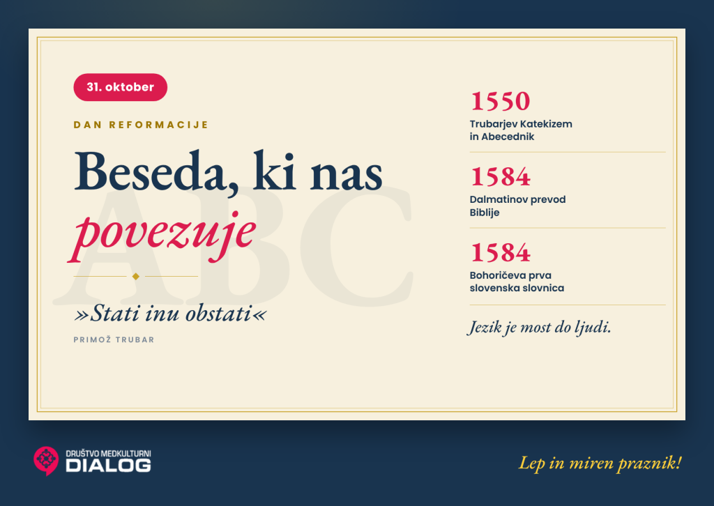 Dan reformacije: Beseda, ki nas povezuje