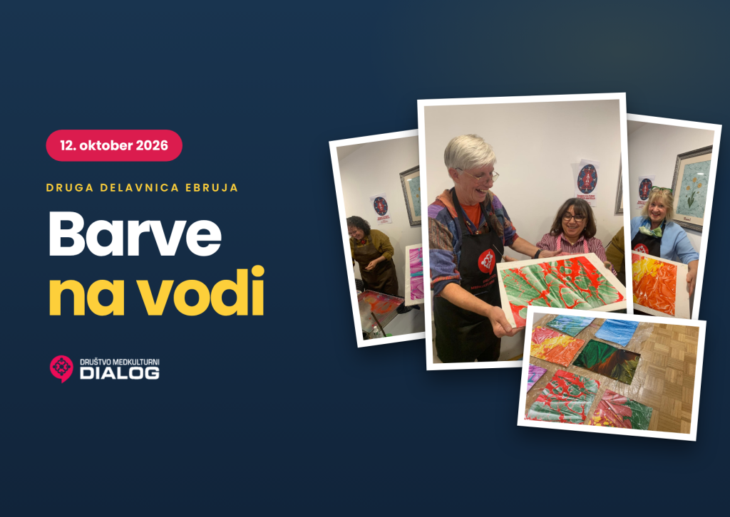 Utrinki z druge Ebru delavnice: Barve na vodi